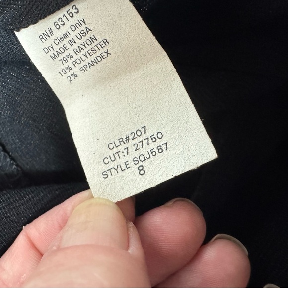 CDC Vintage Gray Silver Cocktail Dress Size 8 - Picture 10 of 11